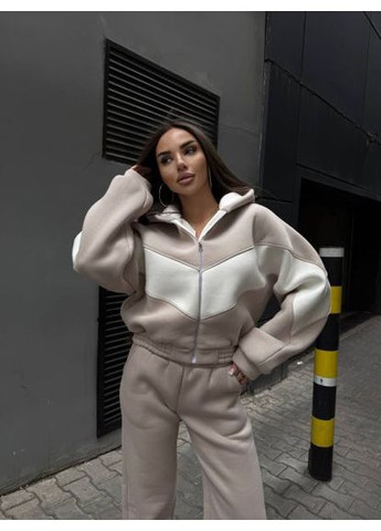 Женский теплый костюм, тринитка на флисе, размер (арт. 772EB) No Brand (364489333)