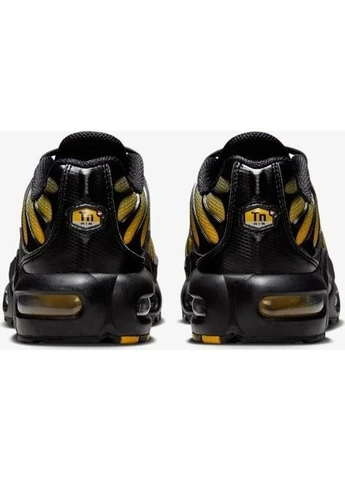 Желтые кроссовки подростковые (gs) желто-черные ib2870-001 Nike AIR MAX PLUS