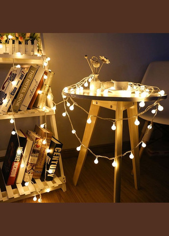 Светодиодная гирлянда 10 LED Outhome шарики в форме вишни, 1,5 м, белый теплый (S1LDOTHM) Smart (302392416)