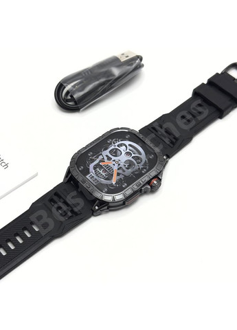 Смарт годинник чоловічий водонепроникний прямокутної форми з компасом Amoled екран Navi Compass Ultra Modfit (371776391)