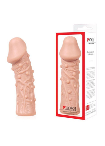Насадка на член Kokos Extreme Sleeve ES.06 размер M, утолщающая, стимулирующий рельеф No Brand (366877880)