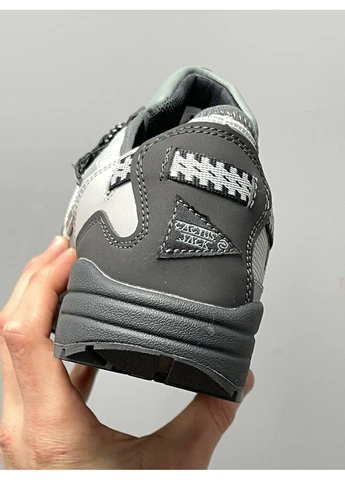 Комбіновані кросівки чоловічі nike travis scott x air max 1 dusty sage найк аір макс демісезон No Brand