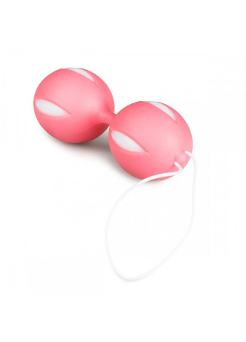 Вагінальні кульки із зміщеним центром тяжкості, силіконові, рожеві, 46 г EasyToys (290850985)