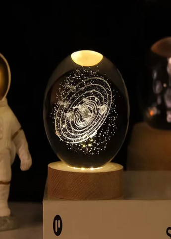 Декоративний 3D нічник кришталева куля «Сонячна Система» USB VTech (305057683)