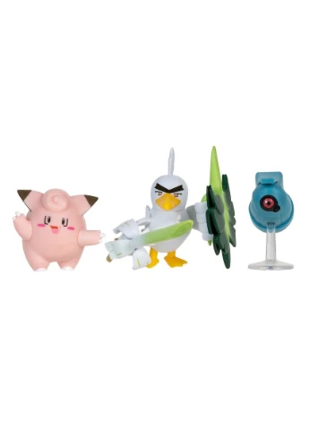Набір ігрових фігурок Pokemon W18 - Клефейрі, Белдум, Сірфетч'д (Термін доставки до 10-ти днів!) MIC (388559869)