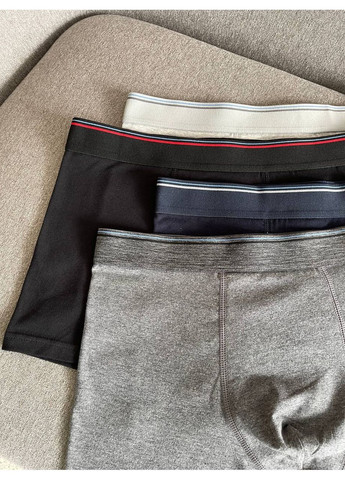 Мужские трусы на широкой резинке, боксерки мужские хлопчатобумажные, набор мужских трусов-боксеров 4шт. No Brand Труси (366023669)