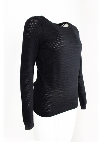 Чорний демісезонний светр чорний з дрібним фактурним візерунком Vero Moda
