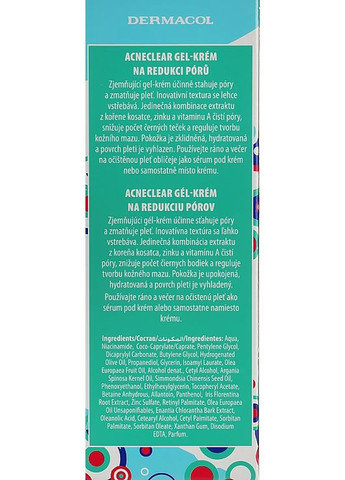 Сужающий поры гель-крем AcneClear Pore Minimizer 50ml (926679-15432) Dermacol (368627886)
