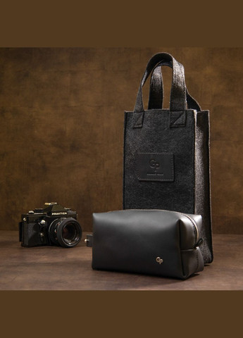 Матовый мужской кожаный несессер 11509 Grande Pelle (298568139)