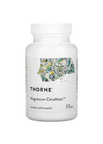 Вітаміни та мінерали Magnesium Citramate, 90 капсул Thorne Research (293482242)