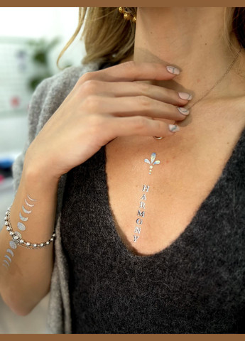 Набор временных тату "Harmony mood" голограмма Tattooshka (305077916)