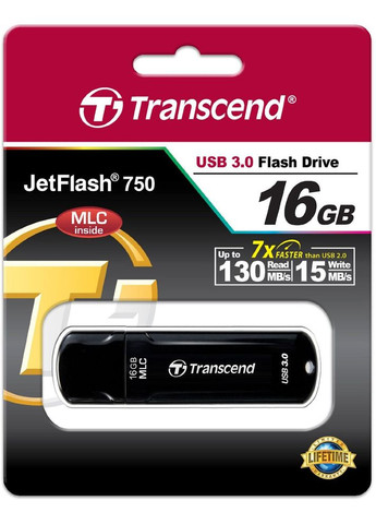 Флеш-драйв JetFlash 750 16GB USB 3.0, MLC, Transcend (335808536)