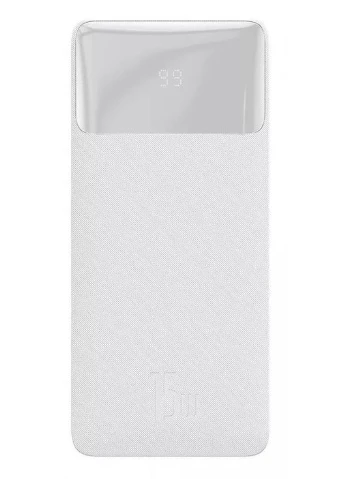Павербанк Bipow Overseas PPBD050002 Power Bank портативний зарядний пристрій 10000mAh Білий Baseus (297331483)