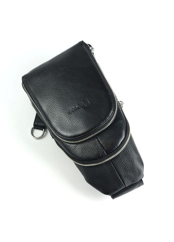 Мужской кожаный слинг сумка-рюкзак нагрудная на одно плечо No Brand (305834004)