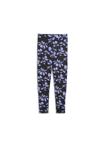 Черные демисезонные детские леггинсы essentials training printed tights youth Puma