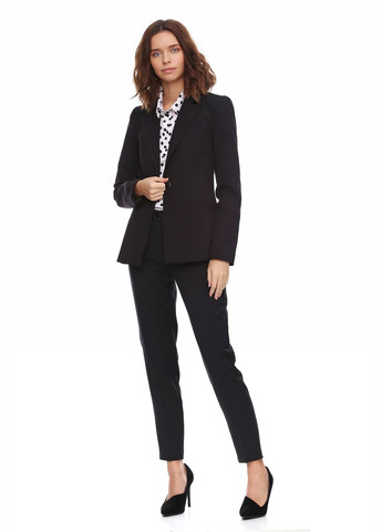 Черный женский удлиненный женский жакет (ll168020090) LadyLike - всесезон