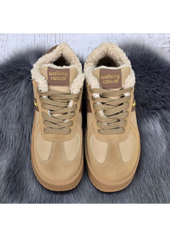 Зимние женские зимние кроссовки с искусственным мехом тедди Gipanis из искусственного нубука