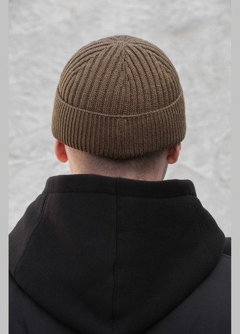 Утеплена Трикотажна Шапка Біні Докер На Флісі Gvido Without (304611745)