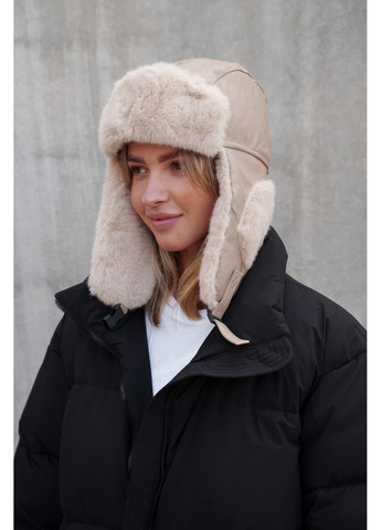 Жіноча Шкіряна Шапка Вушанка Galaxy Without (364670545)