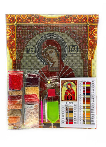 Набір алмазної мозаїки 30х40 Ікона Семистрільна ST402 ColorArt (299772504)