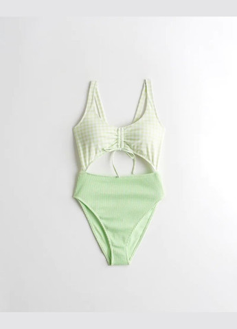 Зелений літній купальник hc8901w Hollister