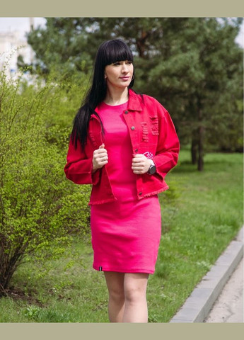 Рожева повсякденний сукня жіноча hc (h001-8337-019) No Brand