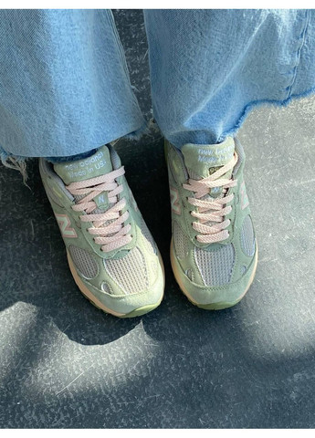 Сірі Осінні кросівки чоловічі new balance 993 green нью беланс 993 No Brand