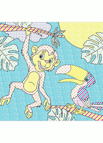 Водные раскраски Волшебная раскраска Джунгли 757128, 4 картинки Jumbi (339017539)