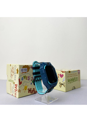 Детские смарт часы Q19 голубые для связи и безопасности ребенка GPS трекер с функцией SOS Smart Watch Kids Q19 (372460490)