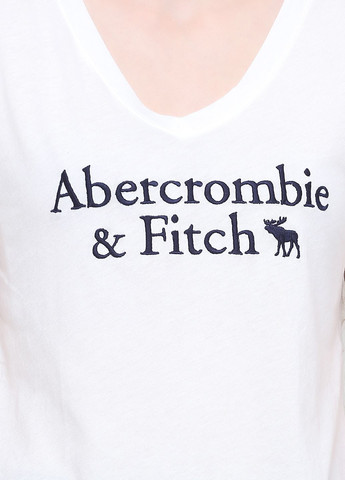 Белая футболка - женская футболка AF7542W Abercrombie & Fitch - (301484715)