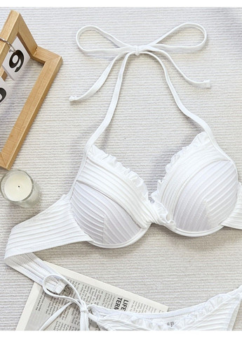 Білий купальник роздільний glamorous з твердими чашками білий роздільний No Brand