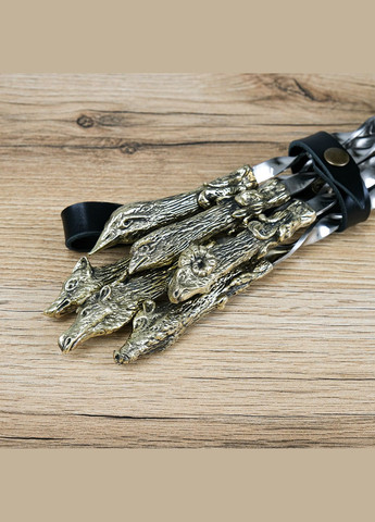 Шампура набор 6 штук «Лесные звери» с бронзовыми элементами в кожаном колчане (GPNSH70016) Гранд Презент (341302625)