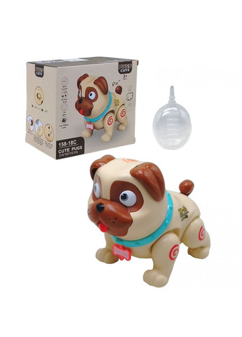 Іграшка інтерактивна "Cute Pugs: Собака", музична (коричнева) MIC (292252646)