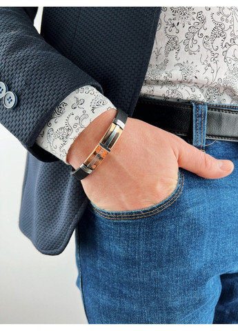 Браслет из медицинской стали крестик на силиконовом ремешке 20см BSS-058 No Brand (299486386)