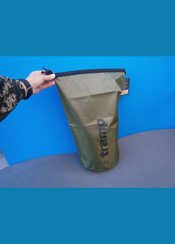 Гермомішок водостійкий TRA-112-olive 15 літрів Tramp (302391669)