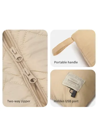 Ковдра з підігрівом CNK2450PJ015, 95х190 см, бежева Naturehike (393147183)