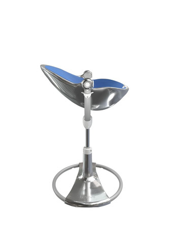 Стульчик для кормления FRESCO Silver/Riviera blue Bloom E10535-S\E10540-RBL (353308365)