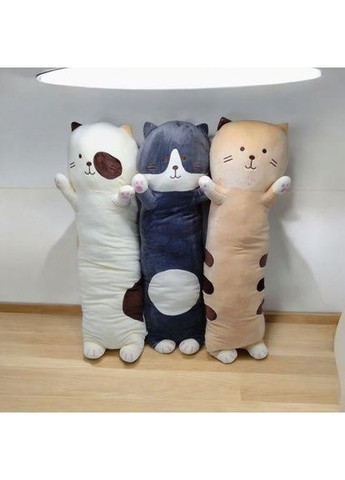 Мягкая игрушка-обнимашка "Кот Батон", 90 см (молочный) МІС (354825205)