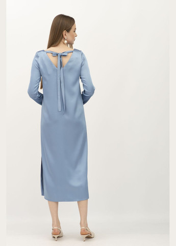 Синее деловое платье Lesia однотонное