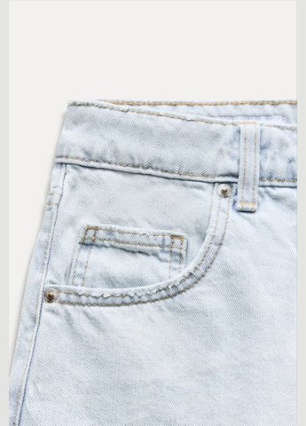 Джинсові шорти TRF High rise mom fit Zara TRF High rise mom fit мом фіт бермуди (333984501)