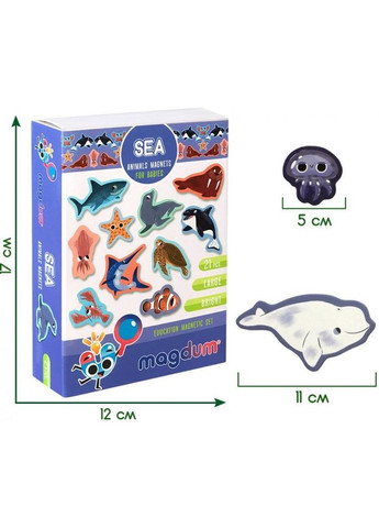 Набір магнітів "Морські тварини" ML4031-07 EN MAGDUM (334142159)