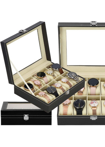 Скринька (органайзер) для зберігання годинників 25 x 20 x 8 см Springos ha1055 (290710149)