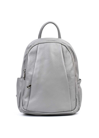 Кожаный женский рюкзак Italy - 02443_grey серый Virginia Conti (315772138)