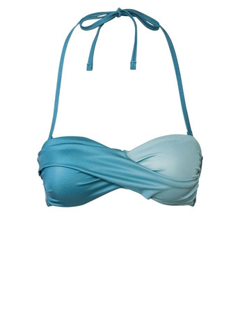 Блакитний демісезонний купальник жіночий роздільний, бандо Esmara