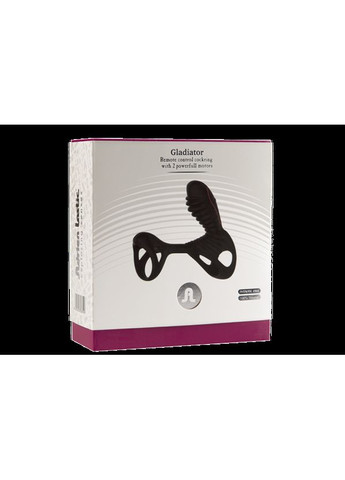 Вібронасадка на член Adrien Lastic Gladiator з пультом ДУ, для клітора і точки G, 2 двигуна AD306599 No Brand (303892171)
