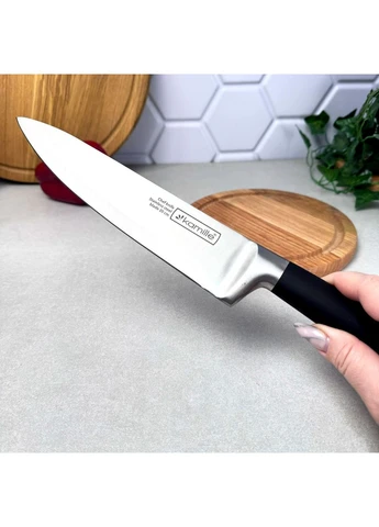 Ніж кухонний "Шеф-кухар" з нержавіючої сталі з рукояттю "soft touch" Kamille (311224212)