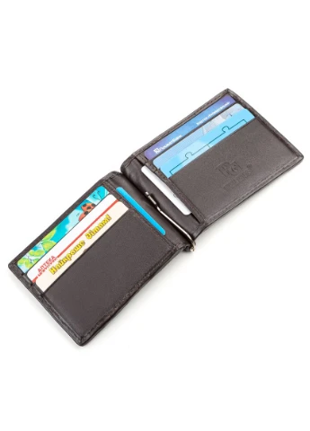 Зажим из натуральной кожи крокодила Коричневый Crocodile leather (313861949)