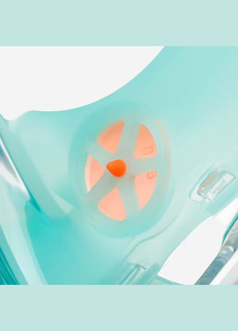 Повнолицьова Дитяча Маска Easybreath Freetalk XS (від 4 до 10 років) для Плавання, Пірнання, Снорклінгу Бірюза без Чохла Subea (348116885)