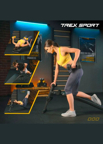Скамейка тренировочная TX050B для пресса TREX Sport (311949254)