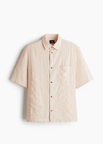 Персиковая кэжуал рубашка H&M